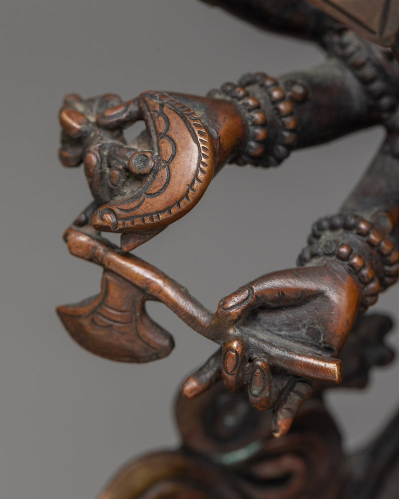 Sambhara Statue | A Symbol of Tantric Power in Oxidized Copper