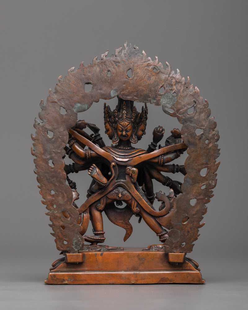 Sambhara Statue | A Symbol of Tantric Power in Oxidized Copper