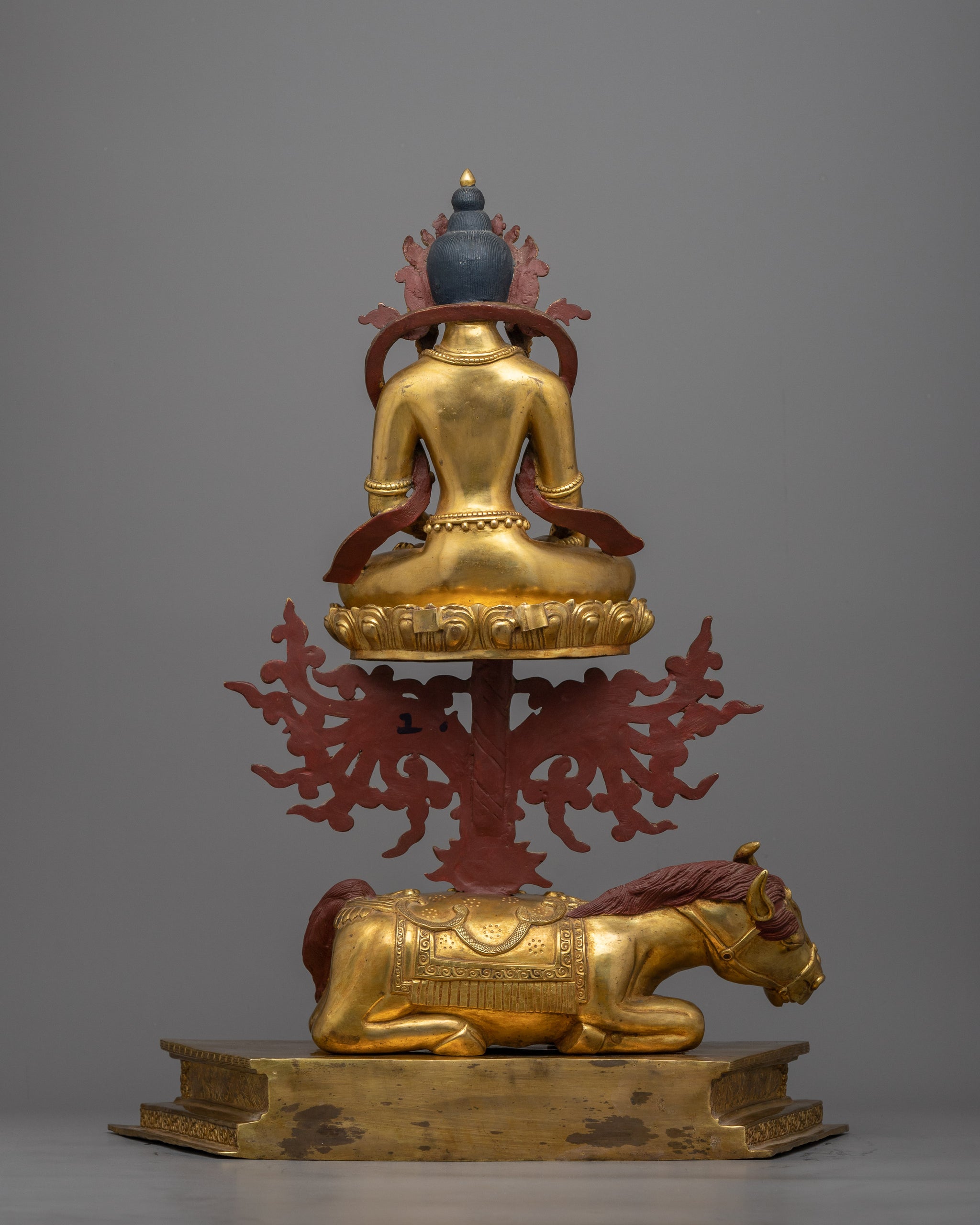 Ratnasambhava Buddha On Horse Statue A Majestic 24K Gold Gilded Mast ratnasambhava-buddha-on-horse-statue-a-majestic-24k-gold-gilded-mast