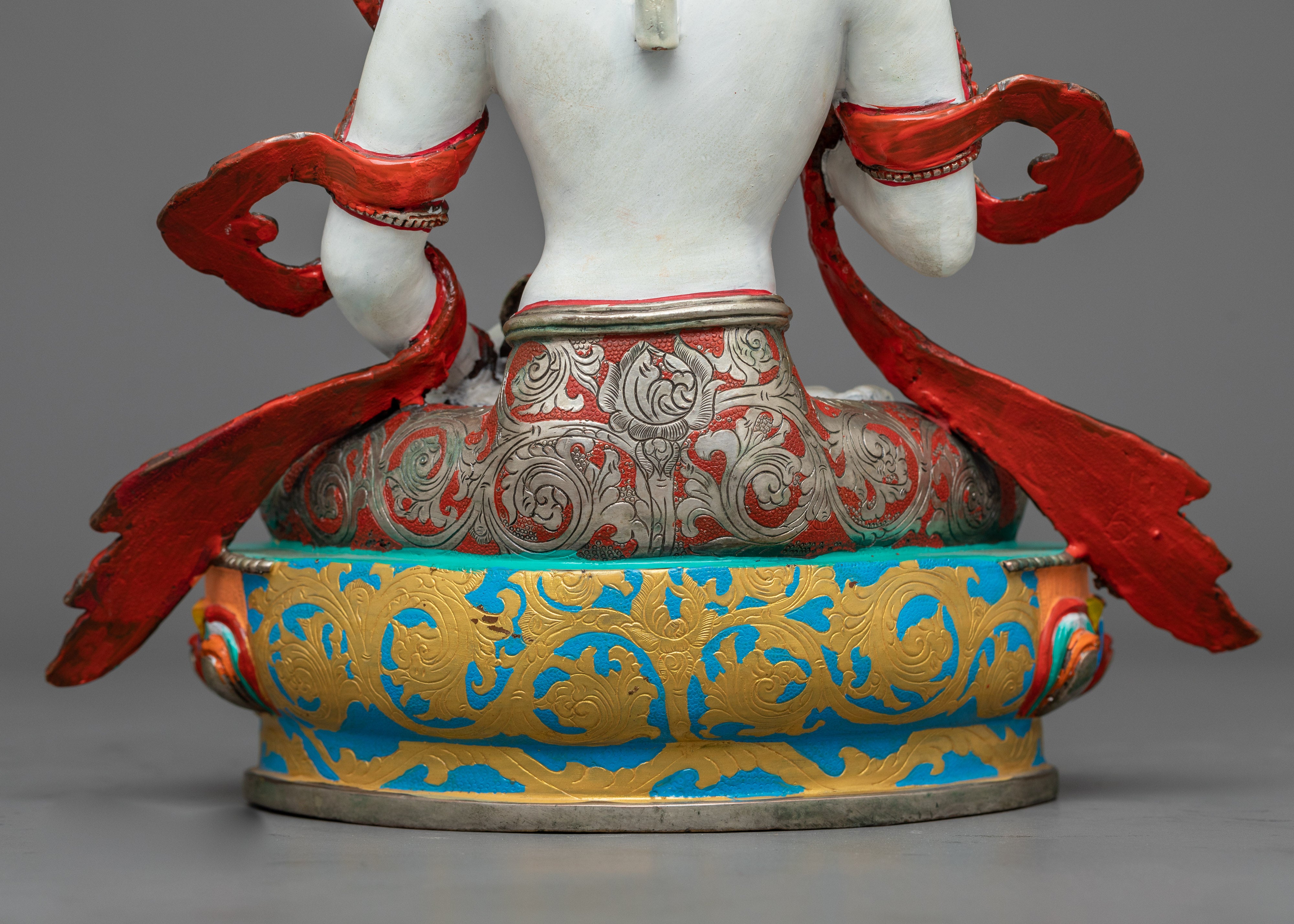 White Vajrasattva Statue | Symbol of Purity | Vajrayana Buddhism Deity