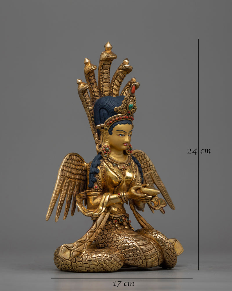naga-kanya-copper statue 