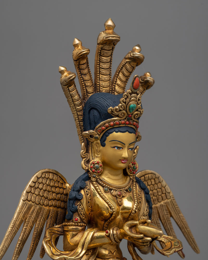 naga-kanya-copper statue 