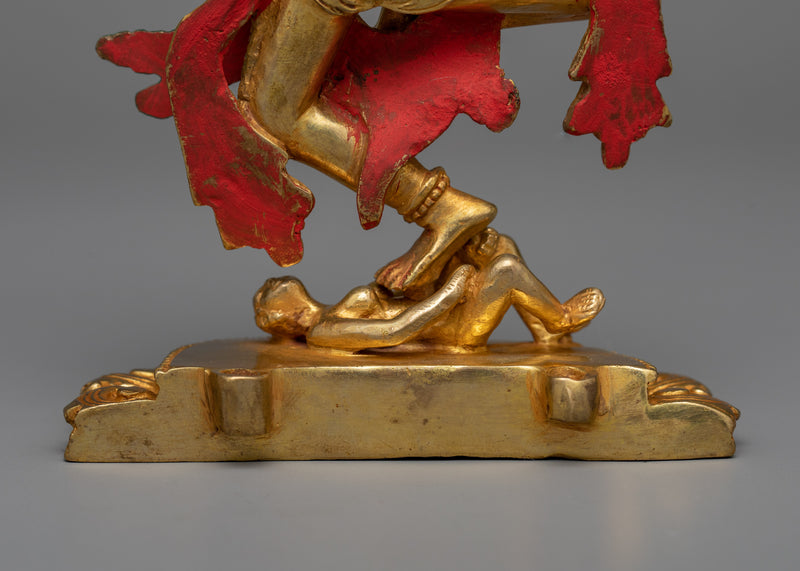 Kurukulla Copper Sculpture | 24K Gold Gilded Goddess of Enchantment