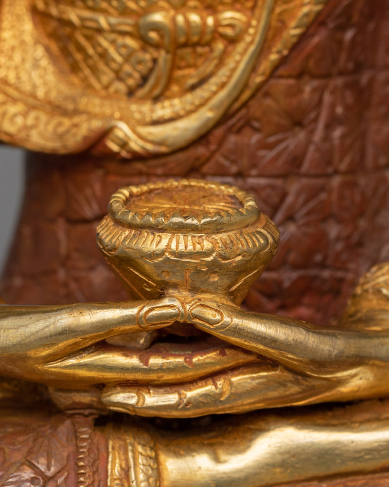 Amitabha Infinite Light Buddha Statue | 24K Gold Gilded Beacon of Boundless Light