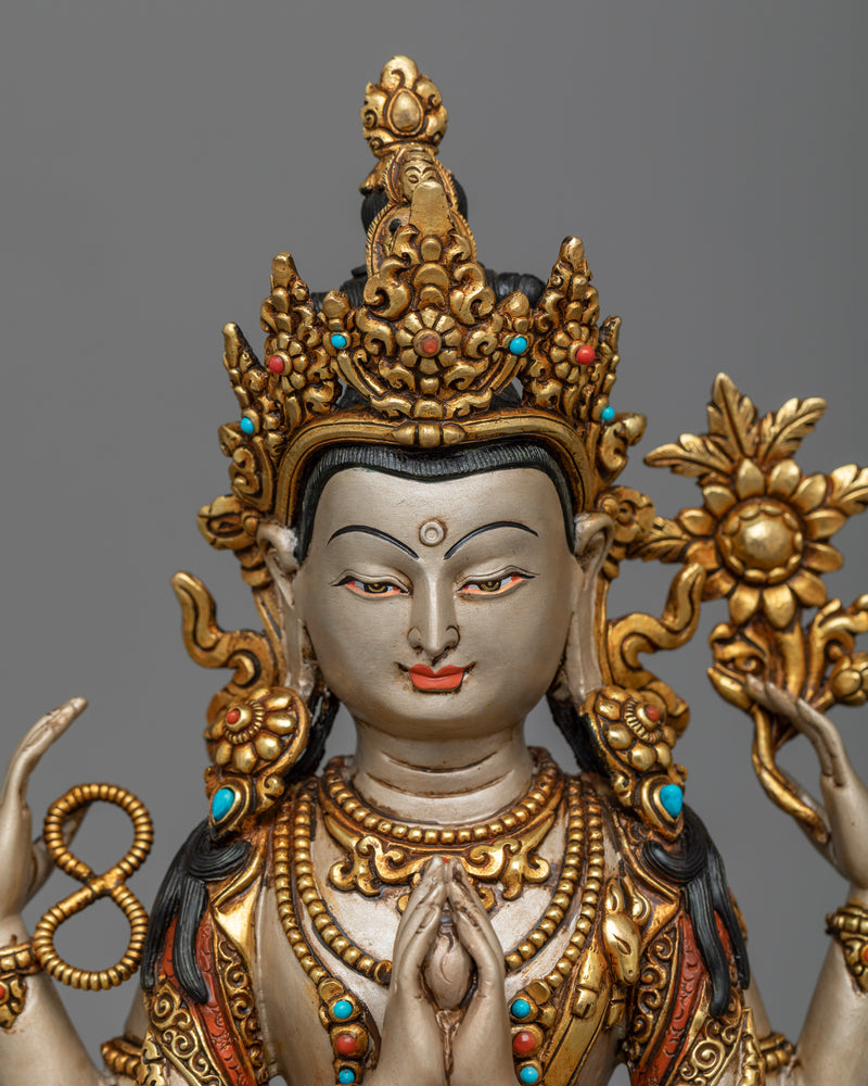four-armed-avalokiteshvara-statue