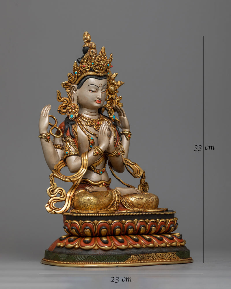 four-armed-avalokiteshvara-statue