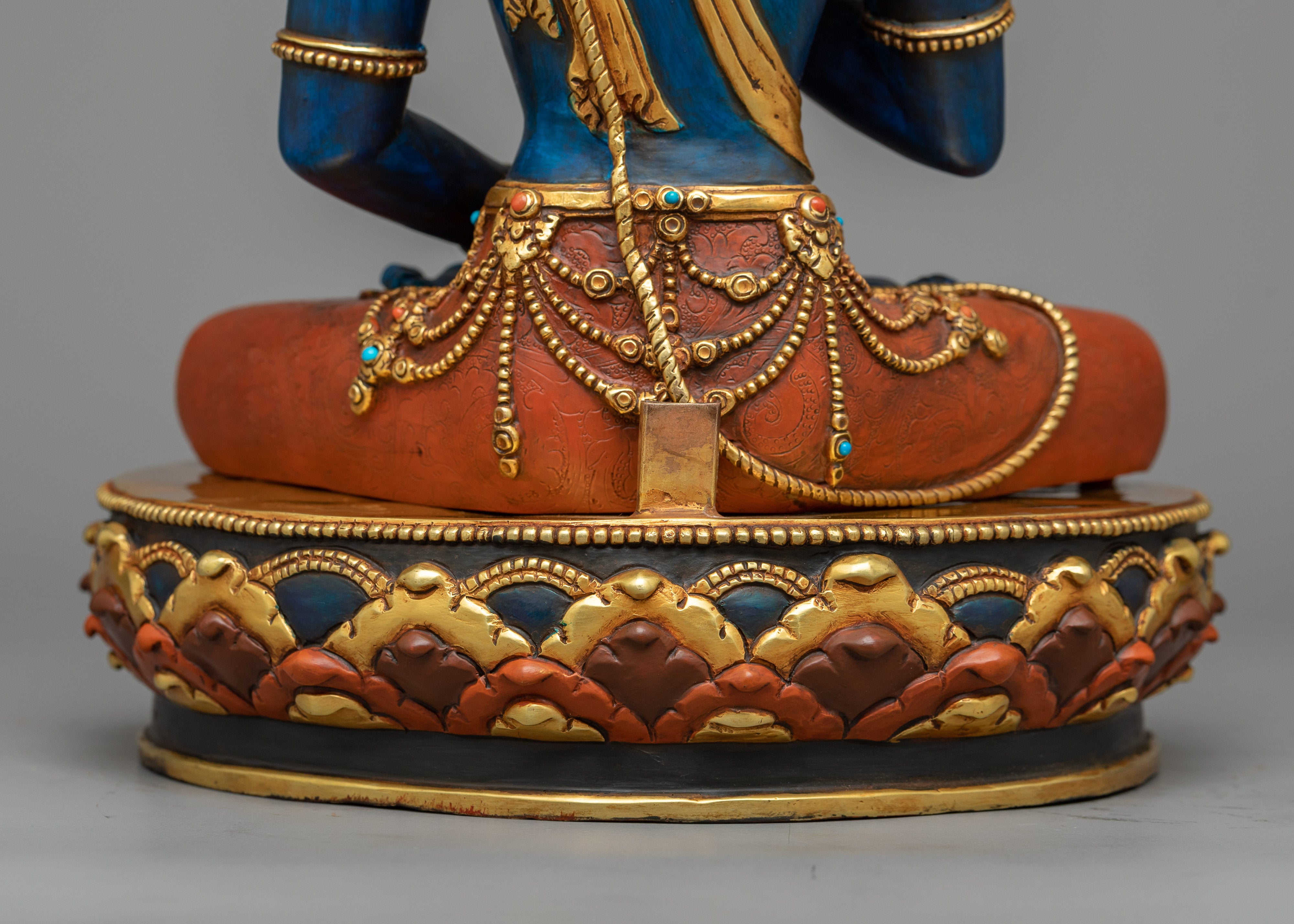 Amogasiddhi Buddha Statue | 24K Gold Gilded Embodiment of Fearlessness
