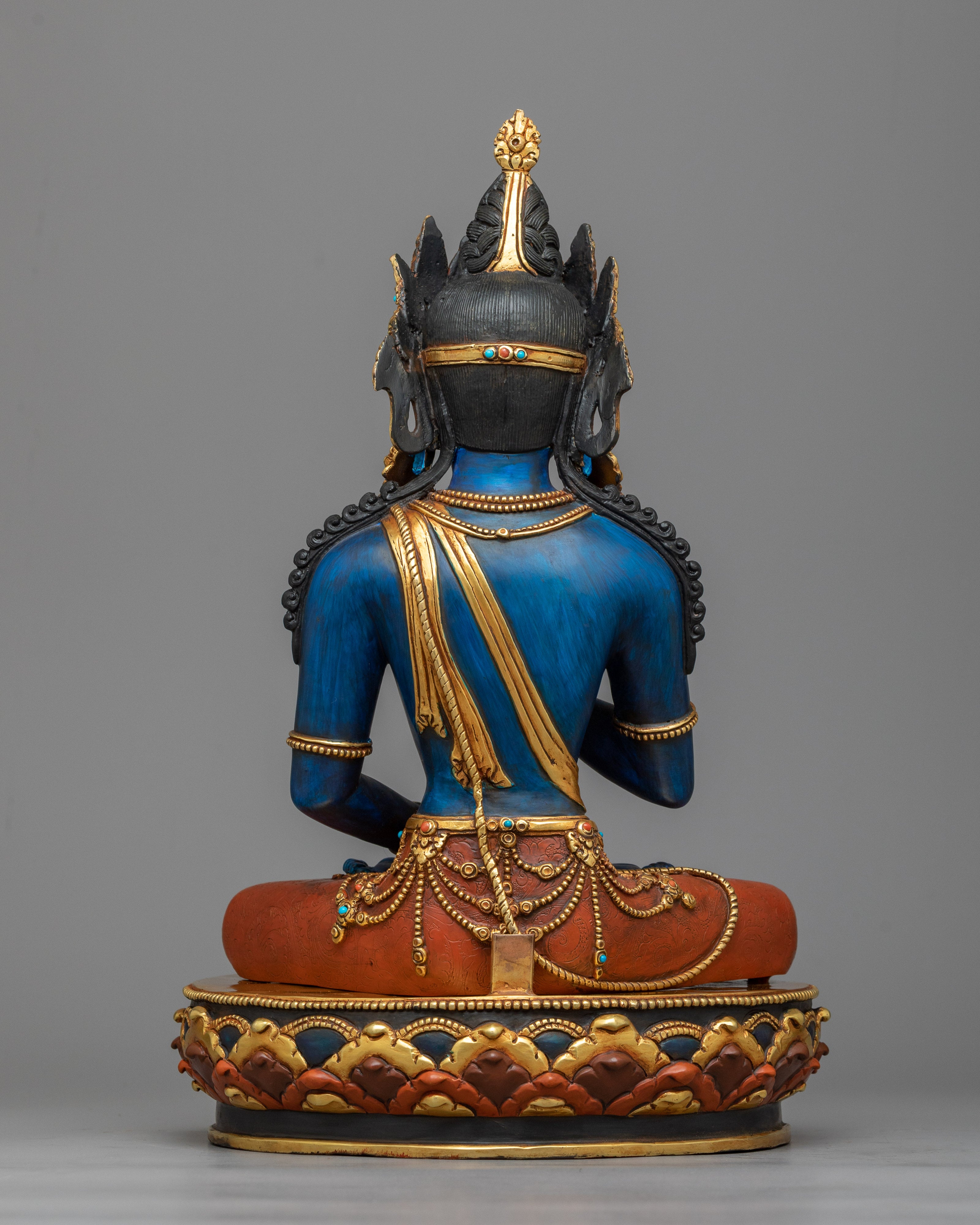 Amogasiddhi Buddha Statue | 24K Gold Gilded Embodiment of Fearlessness