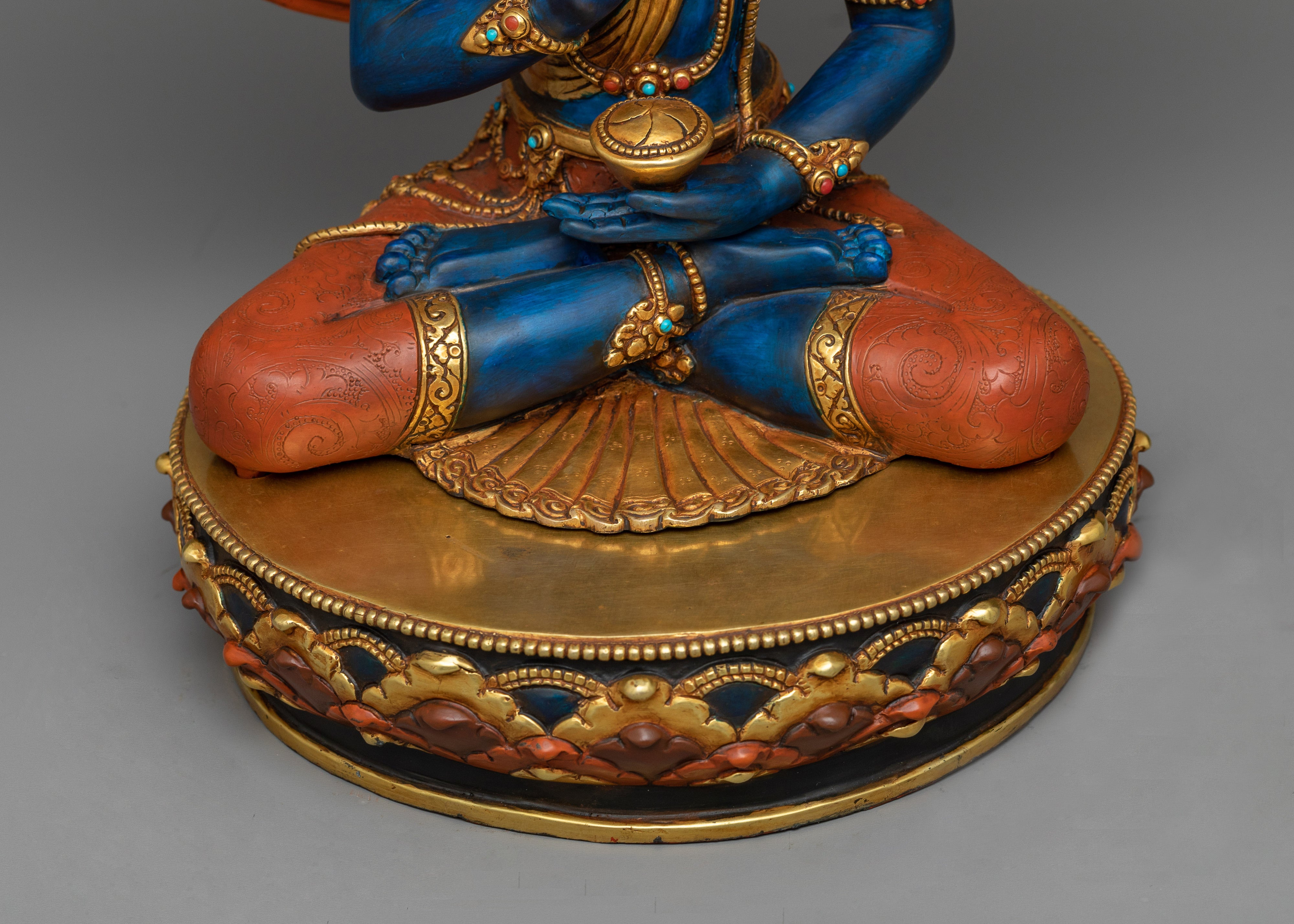 Amogasiddhi Buddha Statue | 24K Gold Gilded Embodiment of Fearlessness