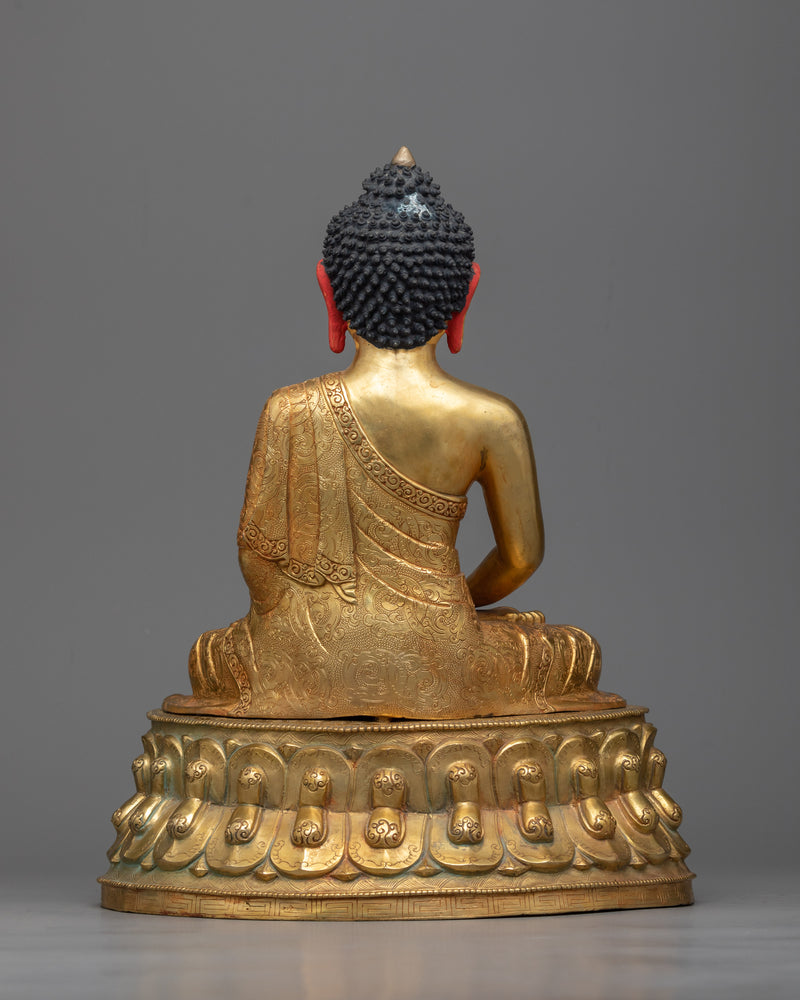 Amitabha Buddha Golden Figure | 24K Gold Gilded Figure of Limitless Light