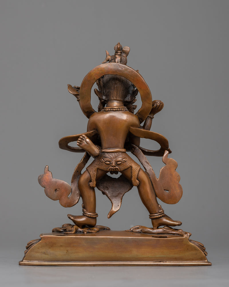 Chakra Sambhara Sculpture | Oxidized Copper Manifestation of Tantric Force