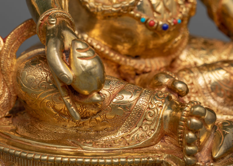 Zambhala Sculpture | 24K Gold Gilded Symbol of Prosperity and Wealth