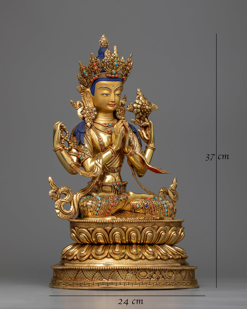 4-armed-bodhisattva-chenrezig-statue