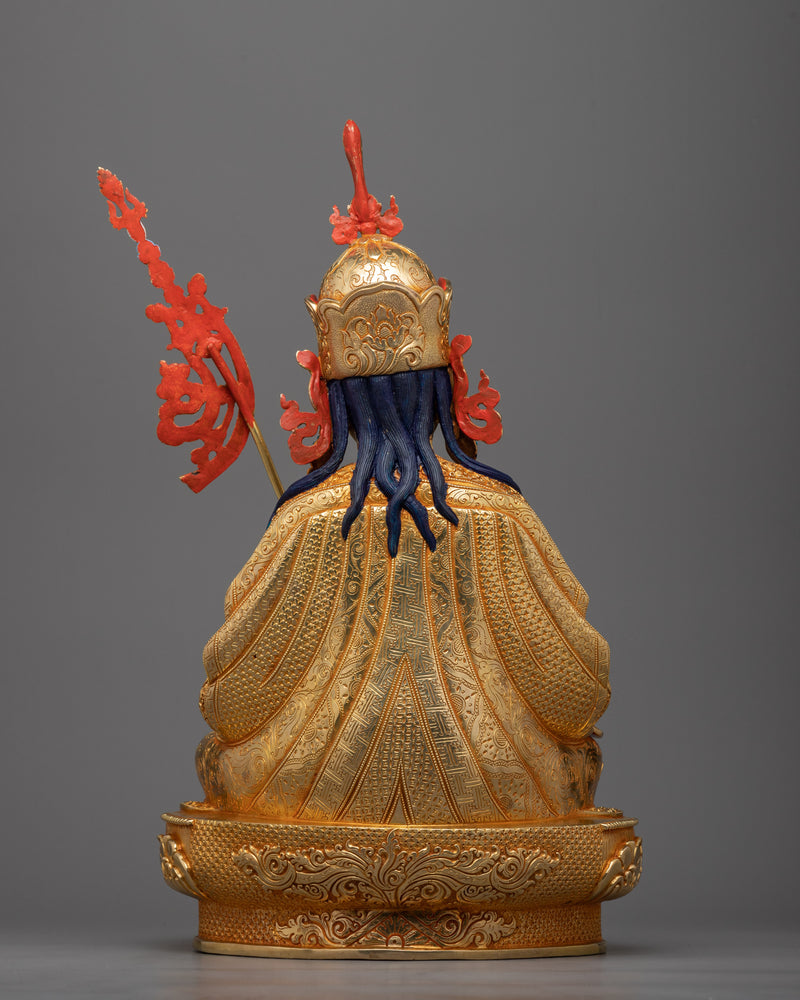 Guru Rinpoche Padmakara Statue | 24K Gold Gilded Symbol of Vajrayana Wisdom