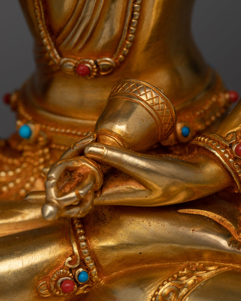 Buddha Vajrasattva Statue | 24K Gold Gilded Symbol of Purification