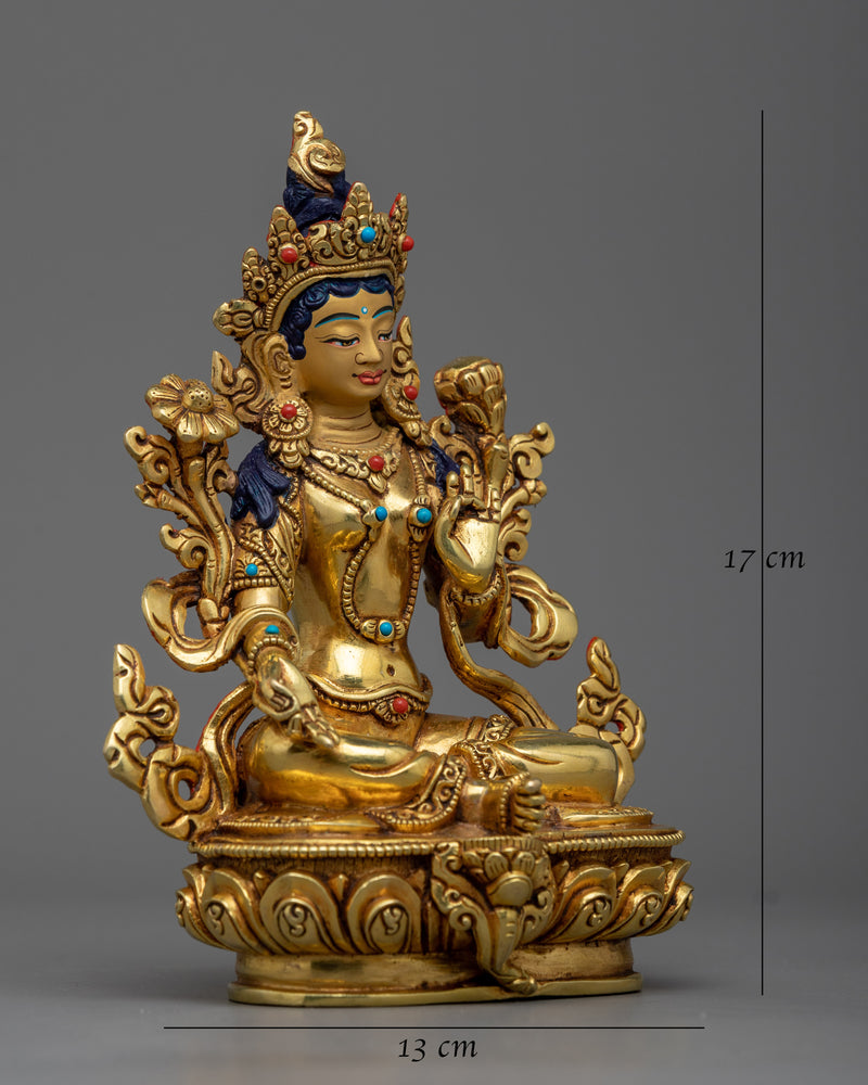 noble green-tara-statue