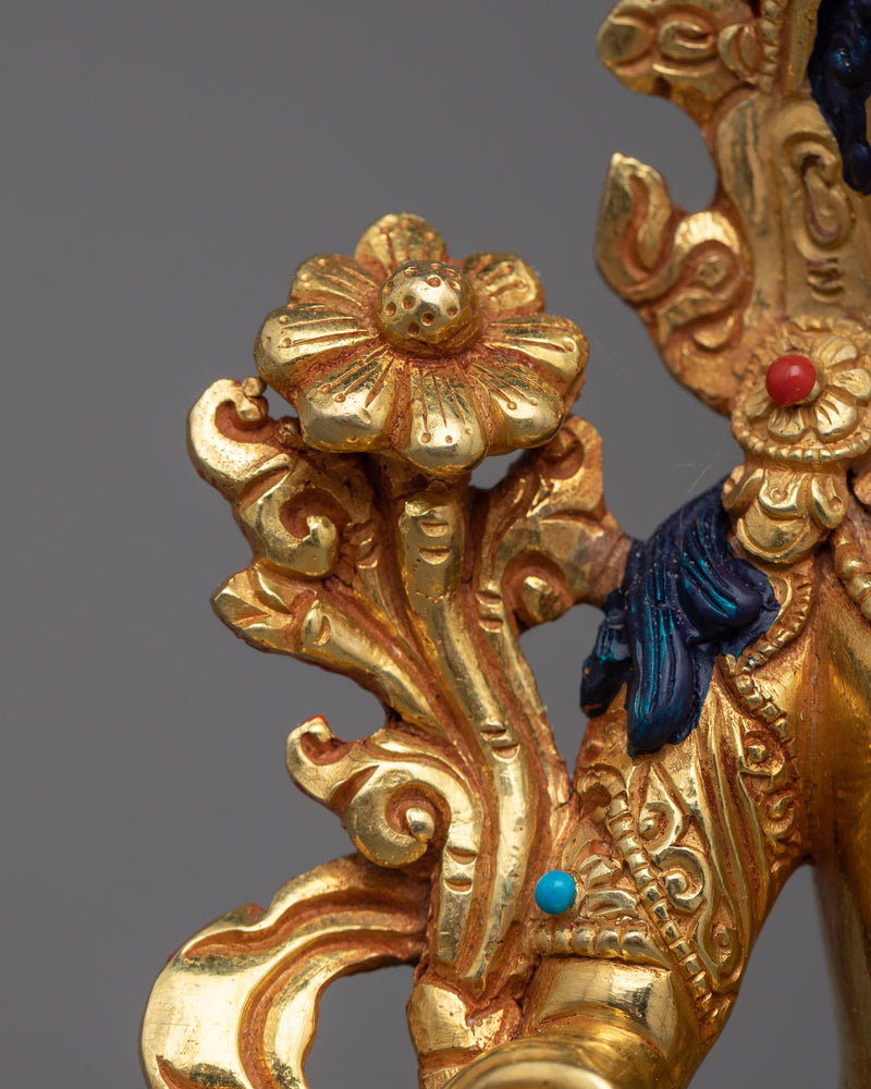 Jetsun Dolma Sculpture | 24K Gold Gilded Symbol of Feminine Grace