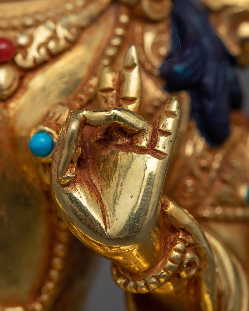Jetsun Dolma Sculpture | 24K Gold Gilded Symbol of Feminine Grace
