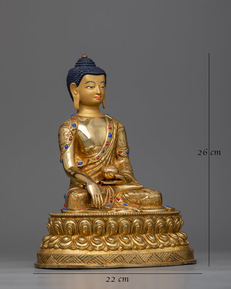 buddha-shakyamuni-gilt-Sculpture