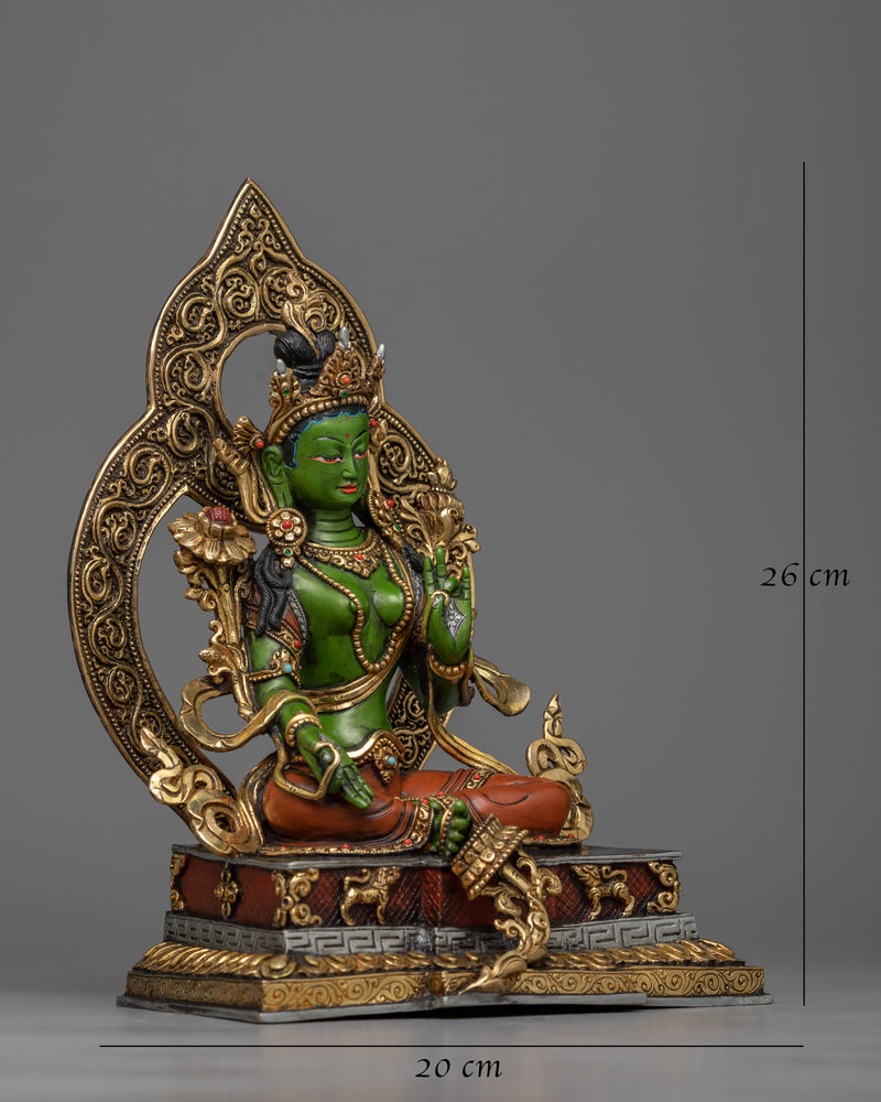 green-tara-colored-statue