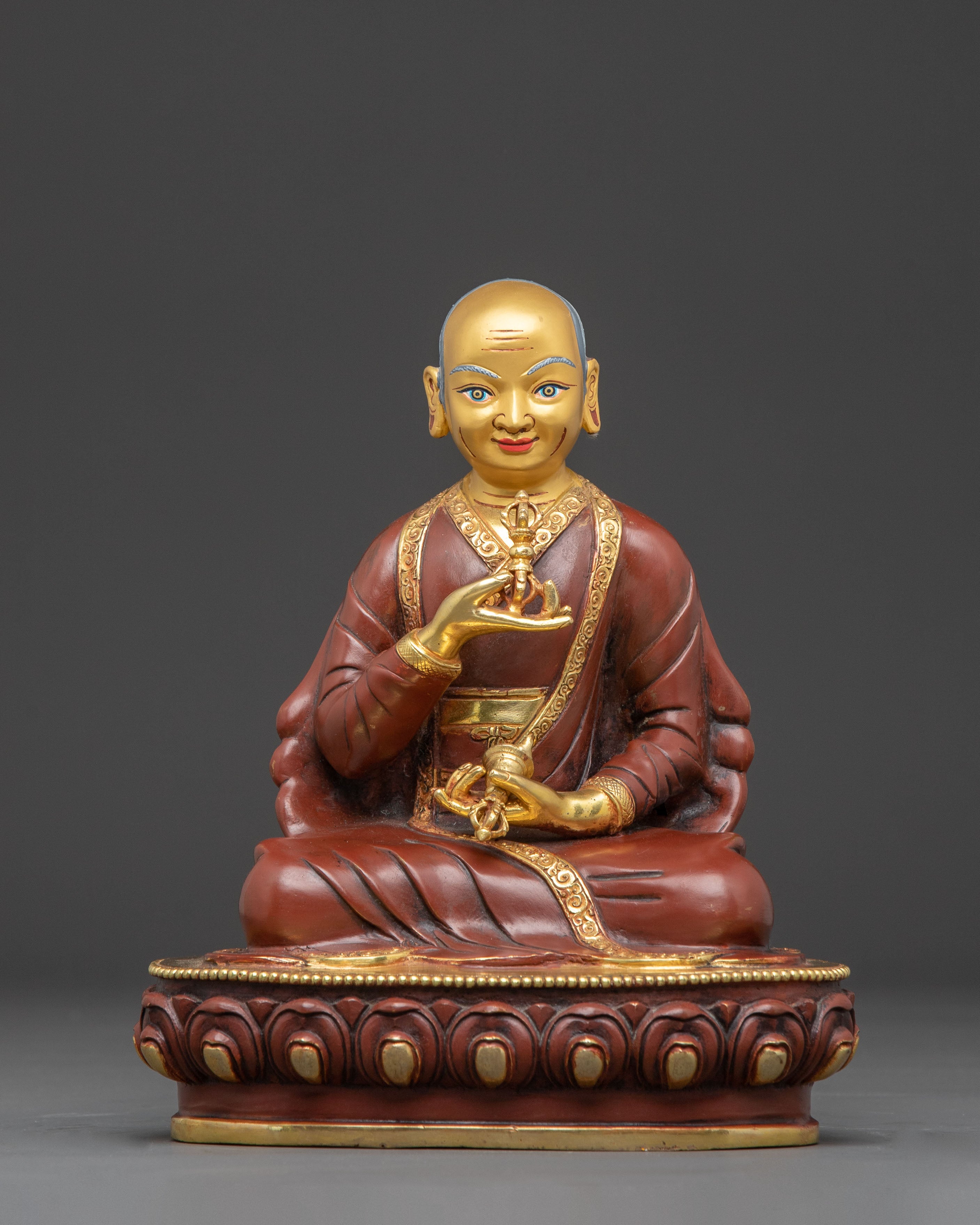 Revered Sakya Masters Statue Set | Traditional Himalayan Art