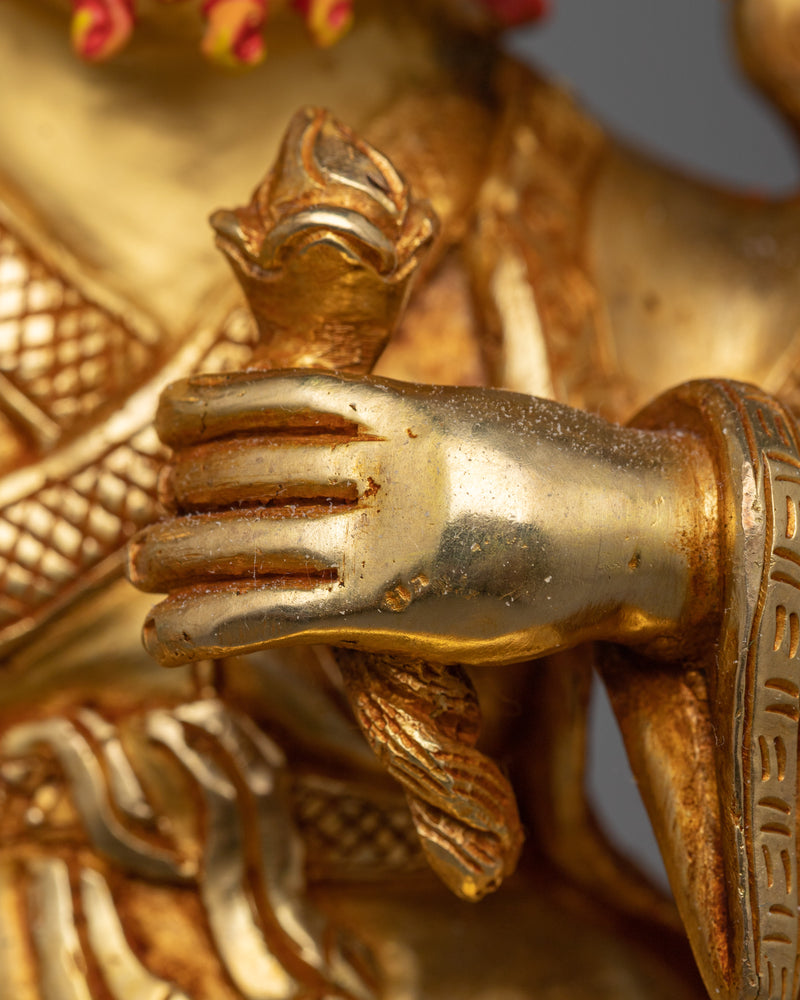 Mahakala Dorje Legpa Statue | 24K Gold Gilded Protector of the Dharma