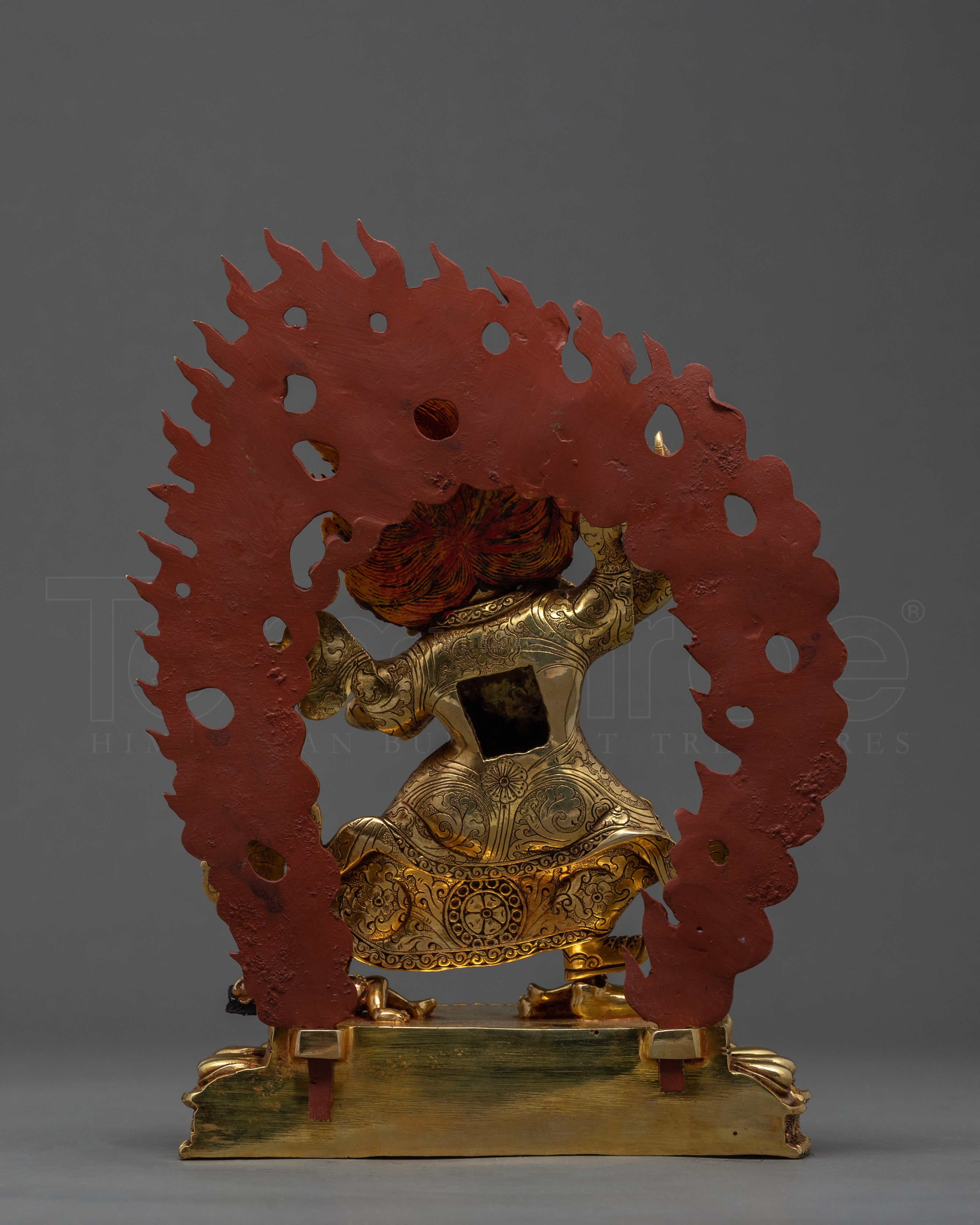 Indoor Mahakala Statue | Traditional Hand Carved Buddhist Art