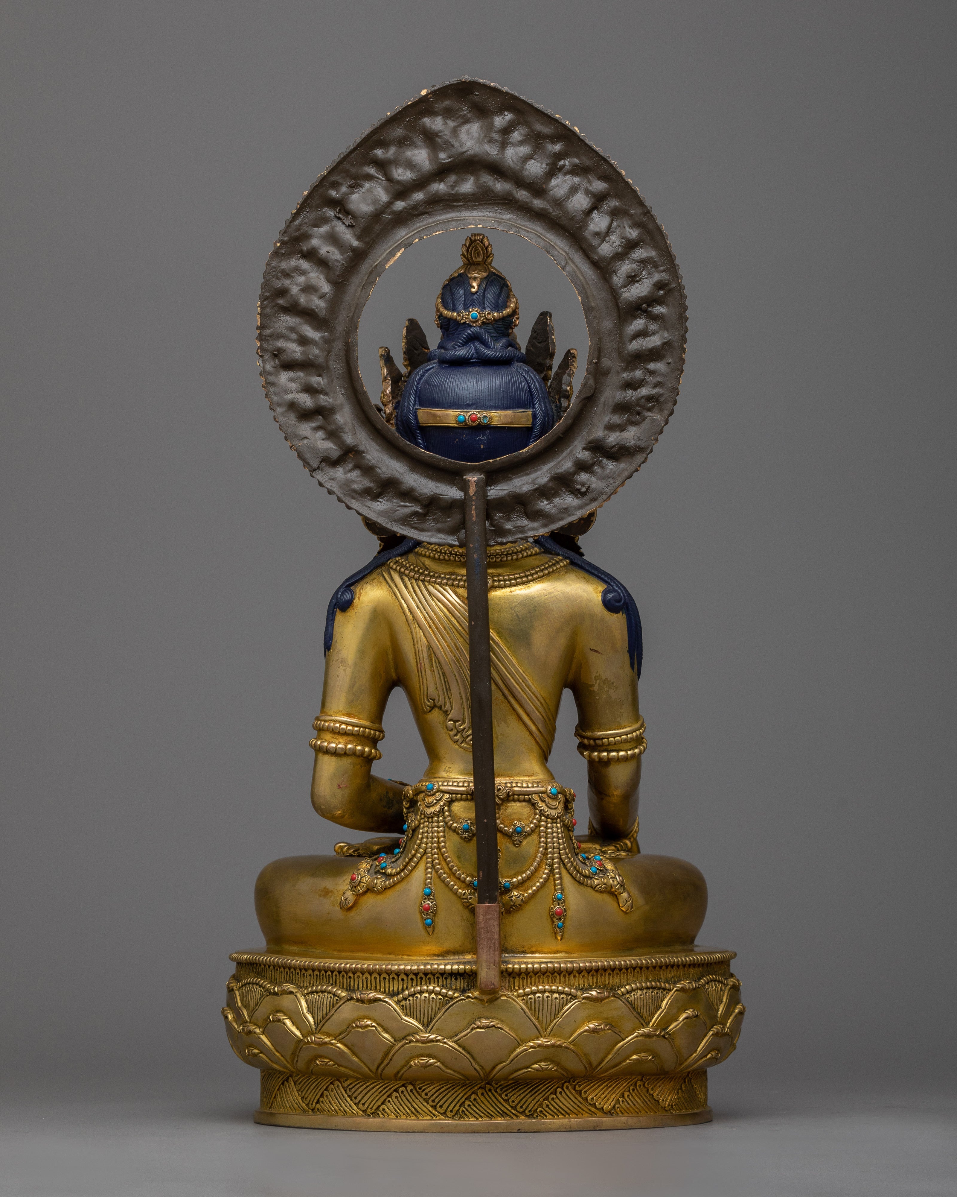 Buddha Shakyamuni Artwork | 24K Gold Gilded Statue of Enlightenment