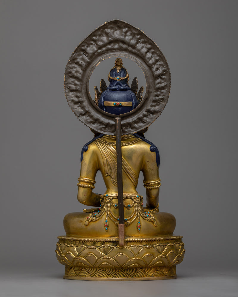 Buddha Shakyamuni Artwork | 24K Gold Gilded Statue of Enlightenment