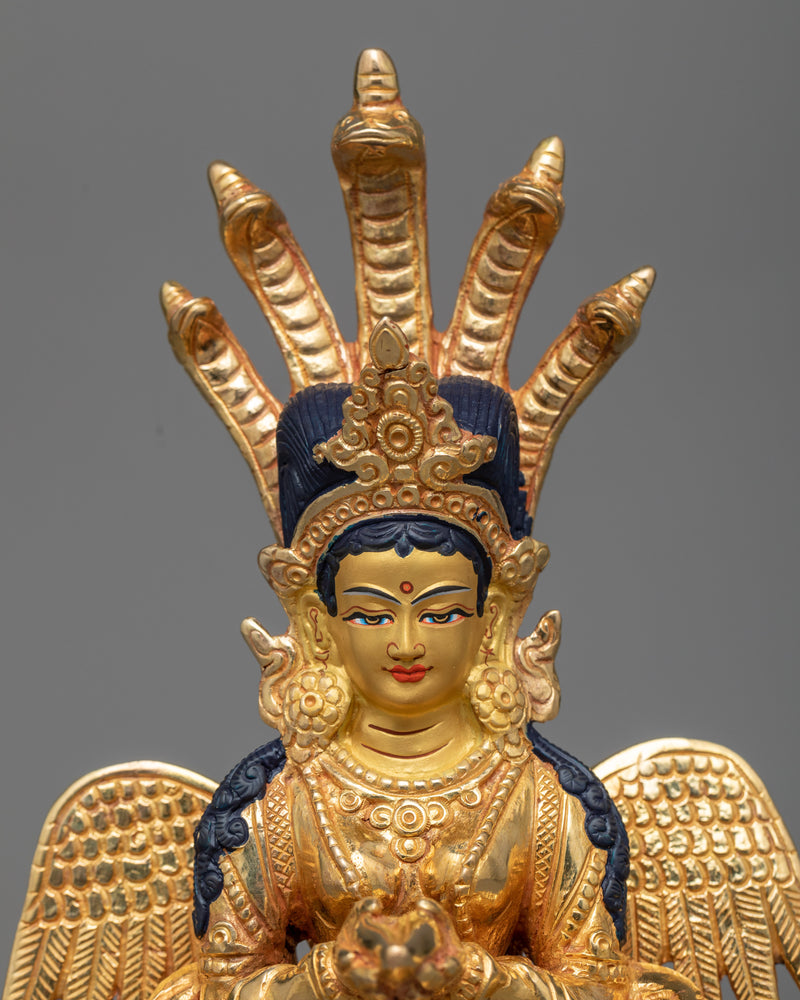 naga-kanya-gilt statue