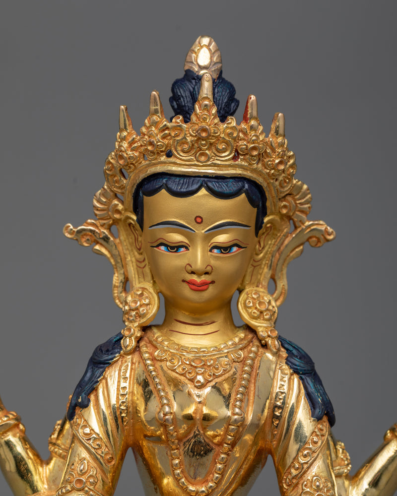 prajna-paramita-gilt statue