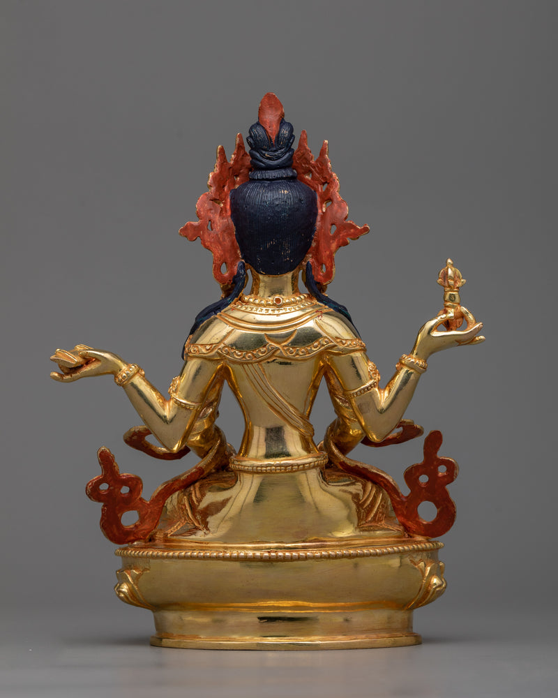 Prajna Paramita Gilt Statue | Personification of Transcendent Wisdom