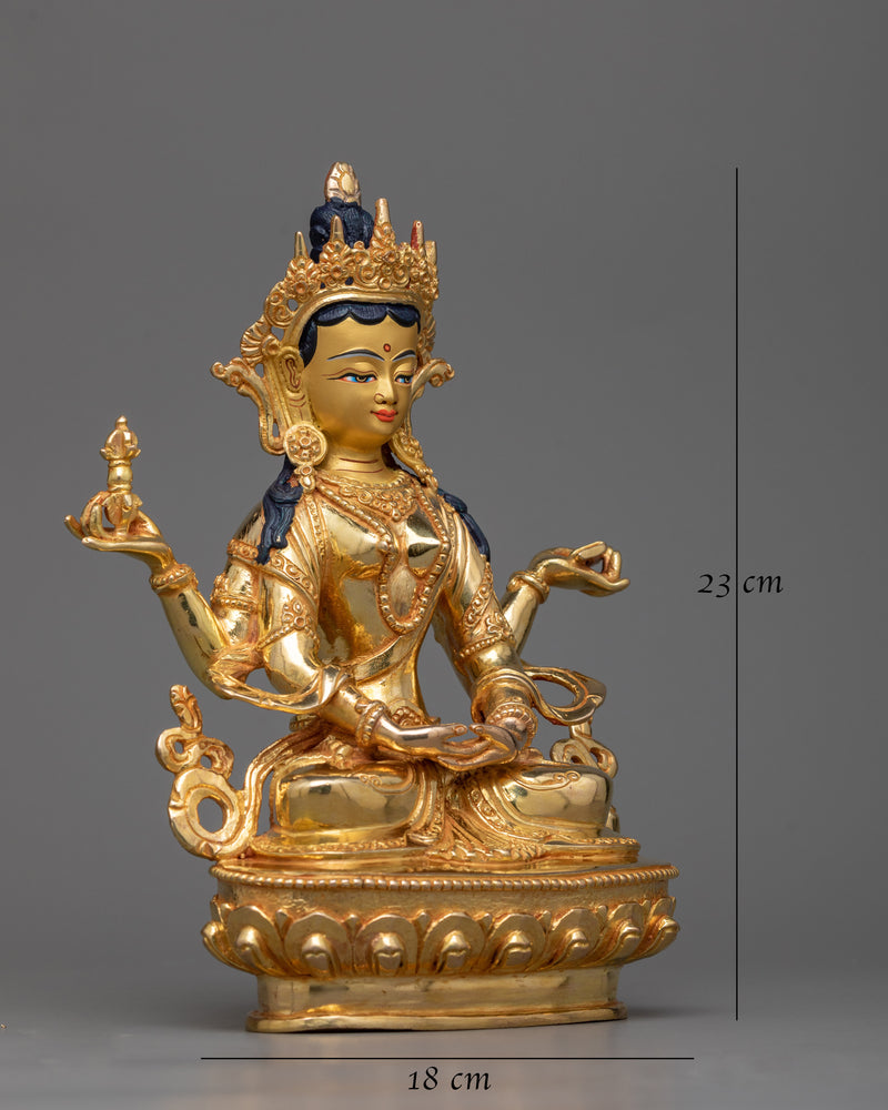 prajna-paramita-gilt statue