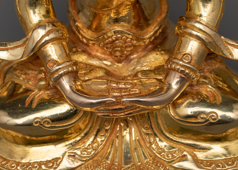 Prajna Paramita Gilt Statue | Personification of Transcendent Wisdom