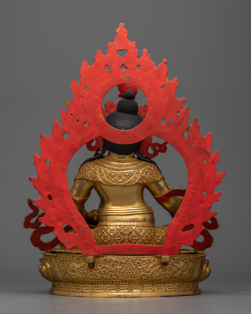 Buddhism Dzambhala "Wealth Deity" Statue | Embodiment of Prosperity