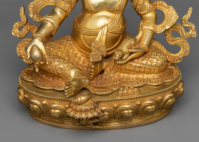 Buddhism Dzambhala "Wealth Deity" Statue | Embodiment of Prosperity