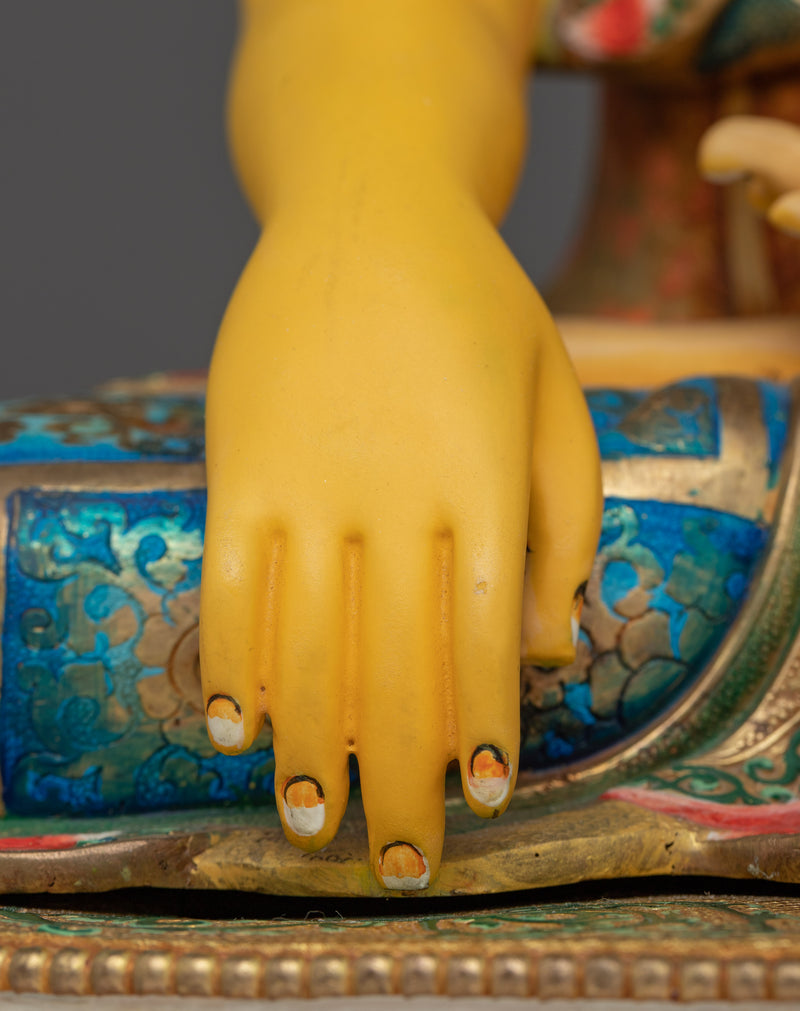 Shakyamuni Buddha Colorful Sculpture | Radiant Beacon of Inner Peace
