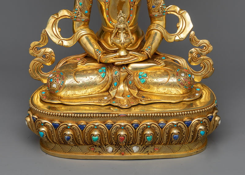 Amitayus Long Life Bodhisattva | Longevity Blessings From Red Buddha