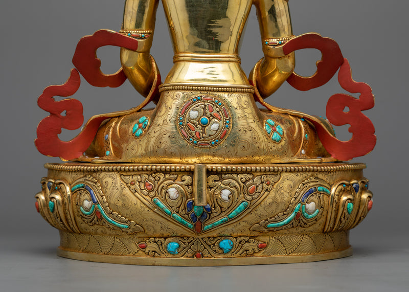 Amitayus Long Life Bodhisattva | Longevity Blessings From Red Buddha