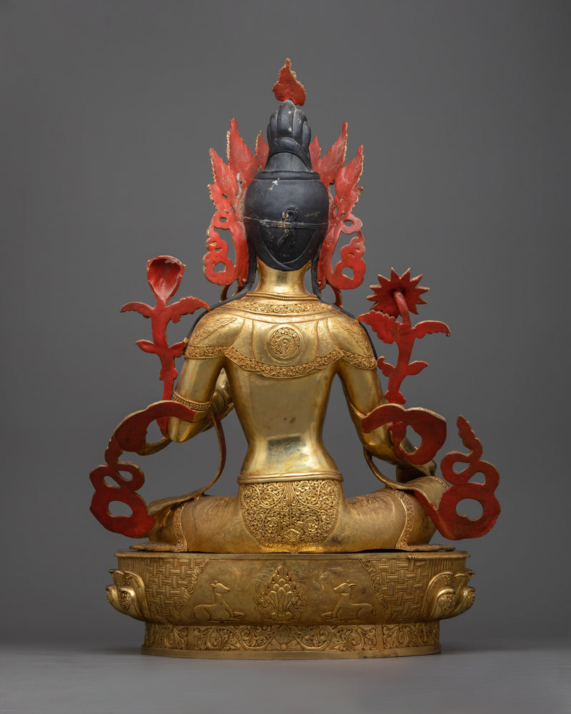 Green Tara Serene Sculpture | Embrace Serenity and Protection