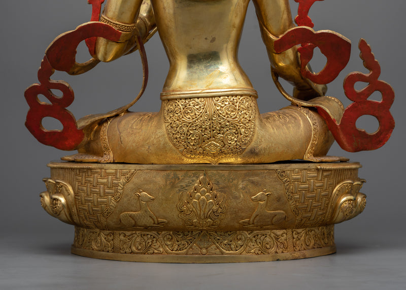 Green Tara Serene Sculpture | Embrace Serenity and Protection