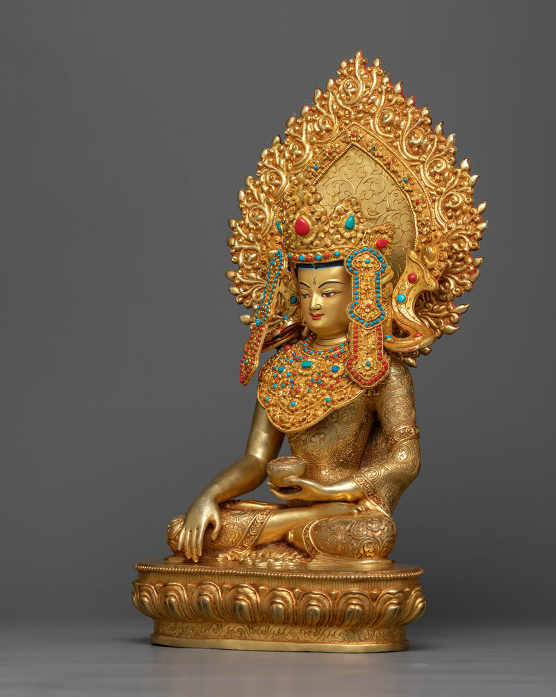 crown-buddha-shakyamuni-statue