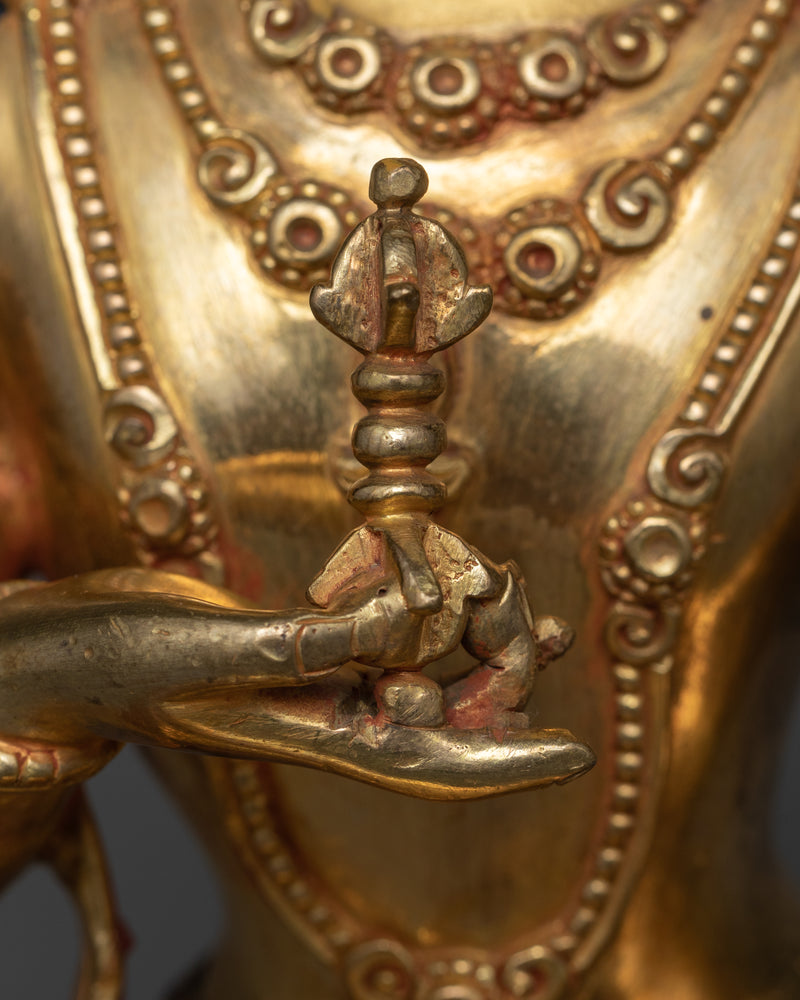 Karma Purification Statue | Vajrasattva Gold Gilded Sculpture