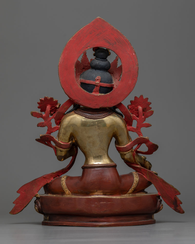 Green Tara Buddhist Goddess Statue | A Radiant Beacon of Serenity and Grace