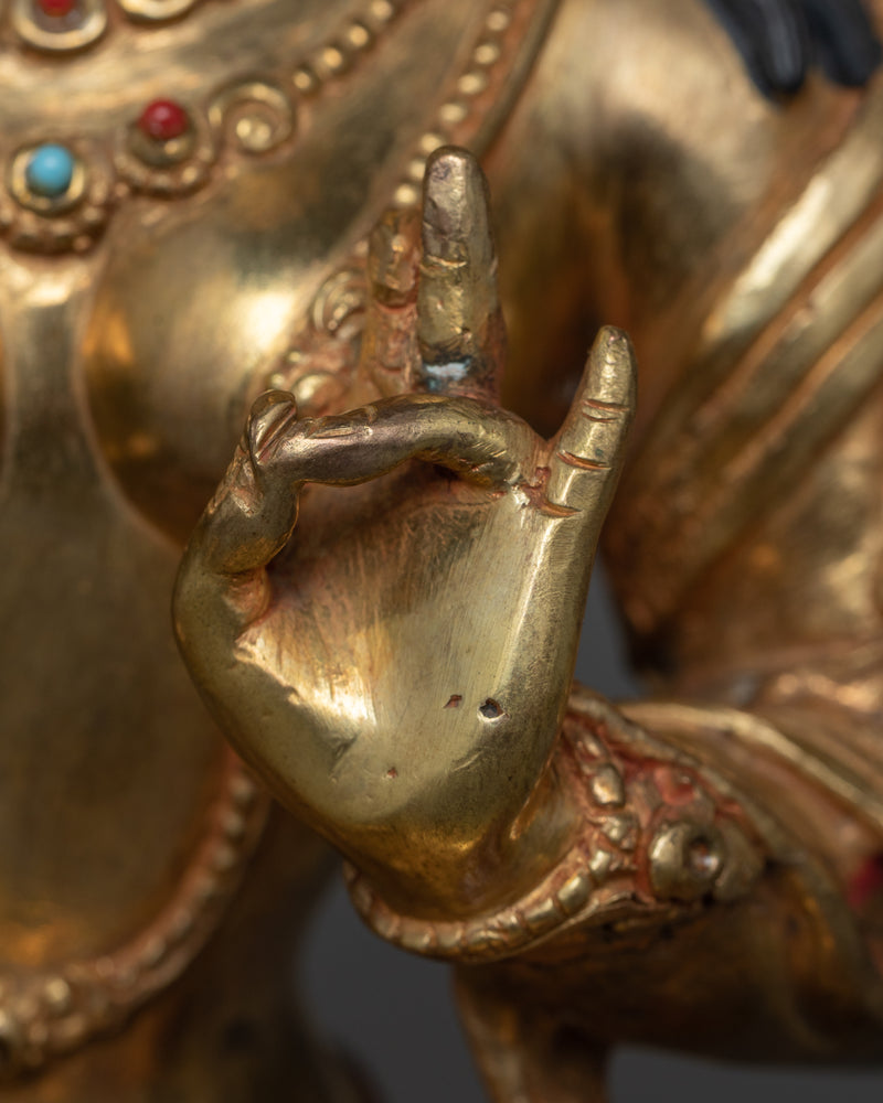Green Tara Buddhist Goddess Statue | A Radiant Beacon of Serenity and Grace