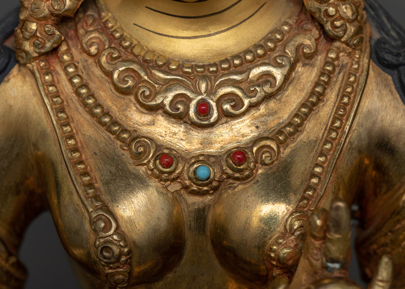 Green Tara Buddhist Goddess Statue | A Radiant Beacon of Serenity and Grace