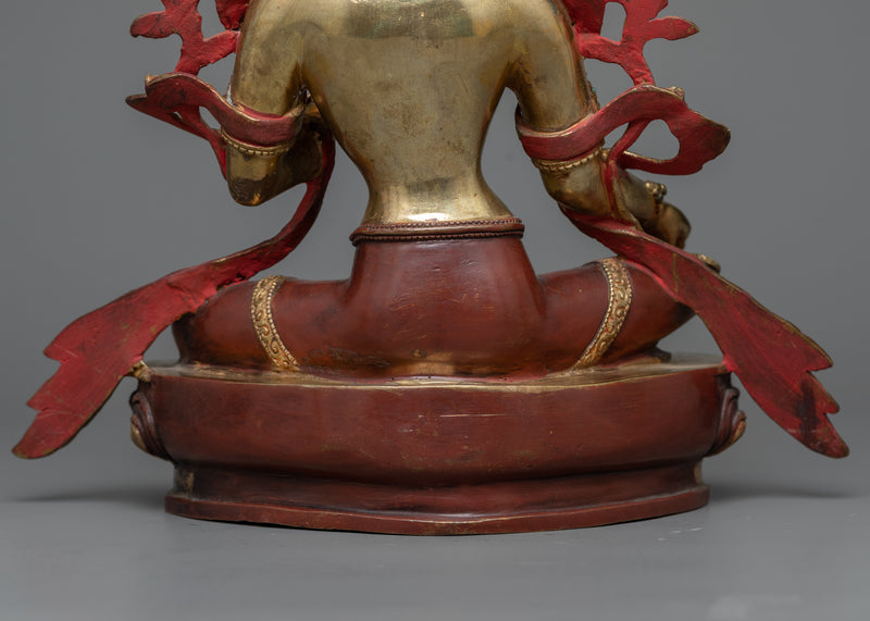 Green Tara Buddhist Goddess Statue | A Radiant Beacon of Serenity and Grace