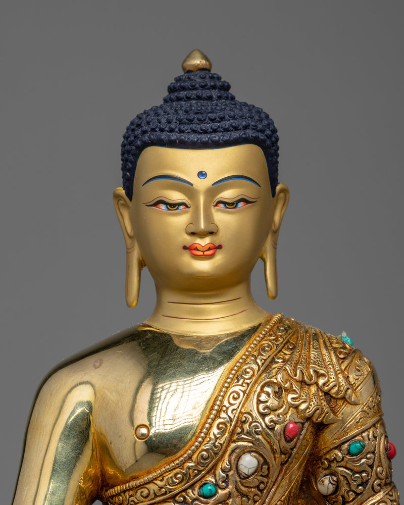 Triad of Enlightenment: Shakyamuni, Medicine, Amitabha Buddha Set | Three Buddha Sculpture Set