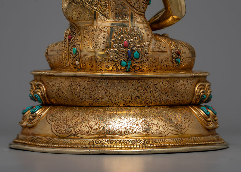 Triad of Enlightenment: Shakyamuni, Medicine, Amitabha Buddha Set | Three Buddha Sculpture Set