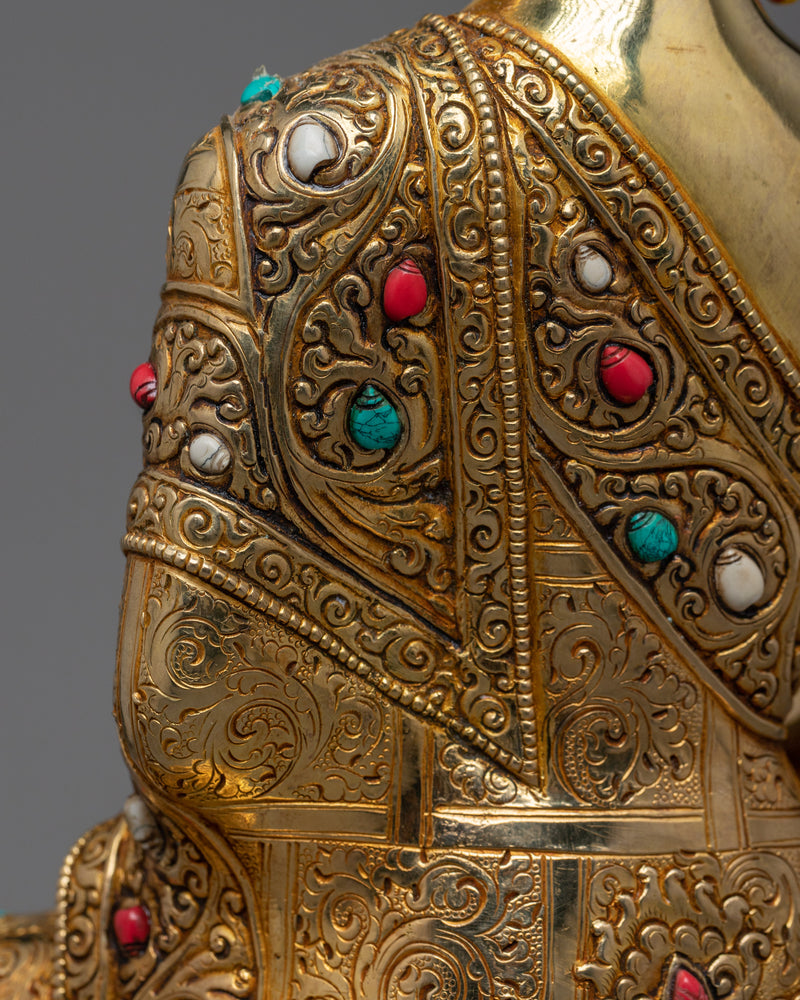 Triad of Enlightenment: Shakyamuni, Medicine, Amitabha Buddha Set | Three Buddha Sculpture Set